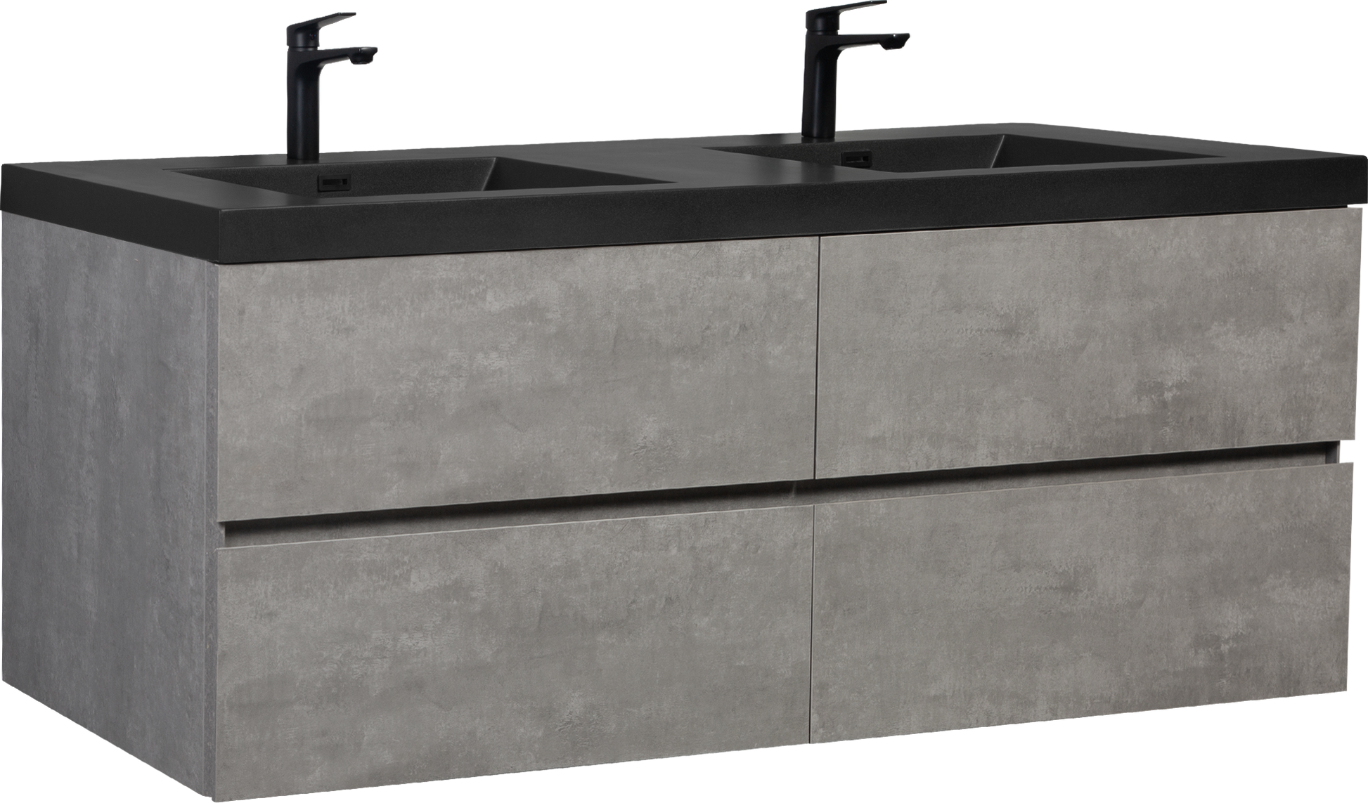 72" Floating Bathroom Vanity with Sink, Modern Wall 4+-grey-wall mounted-plywood