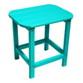 HDPE Compact Side Table, Perfect for Indoor Outdoor aqua blue-hdpe