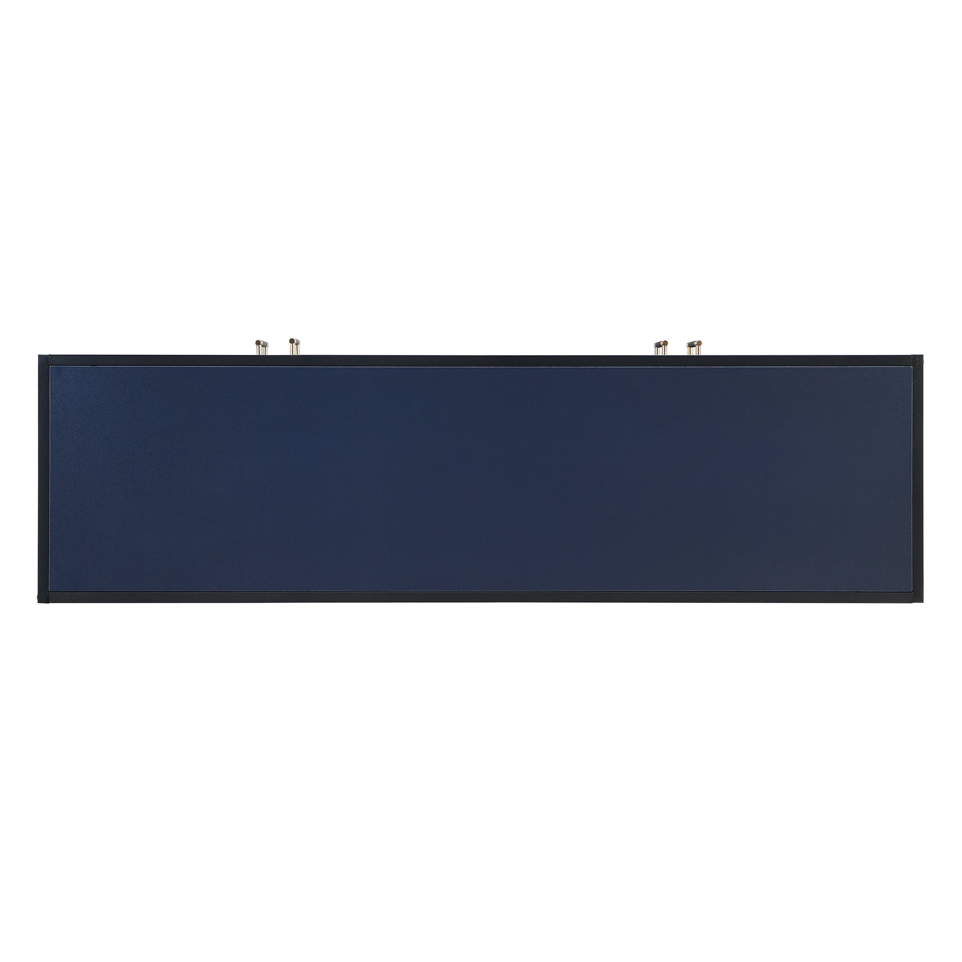 Distinctive Features Of Four Door Sideboard With Metal And Cross Leg Design,Suitable For Living Rooms,Entrance And Study Navy Blue American Design Mdf