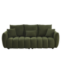 3 Seater 3 Seater Combo Sofa Modern Living Room Sofa, Teddy Sofa, Wooden Frame, 6 Cushions, Apartment Sofa Furniture Green Wood Primary Living Space Pine Foam Fabric 6 Seat