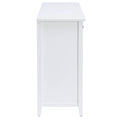 White 6 Drawer Console Cabinet Freestanding 5 Or More Drawers Wicker White Primary Living Space Drawers Included Transitional Mdf