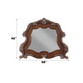 Latisha Mirror, White Finish Bd02256 Espresso Wood