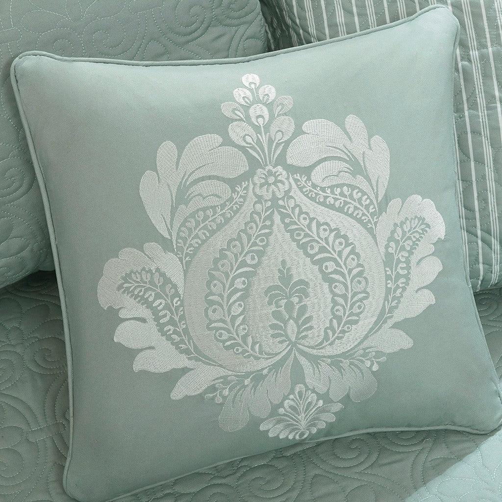 6 Piece Reversible Daybed Cover Set Seafoam Daybed Seafoam Cotton