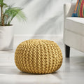 Moro Pouf Yellow Cotton