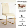Modern Style Glass Dining Table With Elegant Transparent Design, Solid Support Base, Pale Yellow Dining Chair Set With Gold Plated Legs, Suitable For Restaurant Kitchens Set Of 7 Yellow Glass