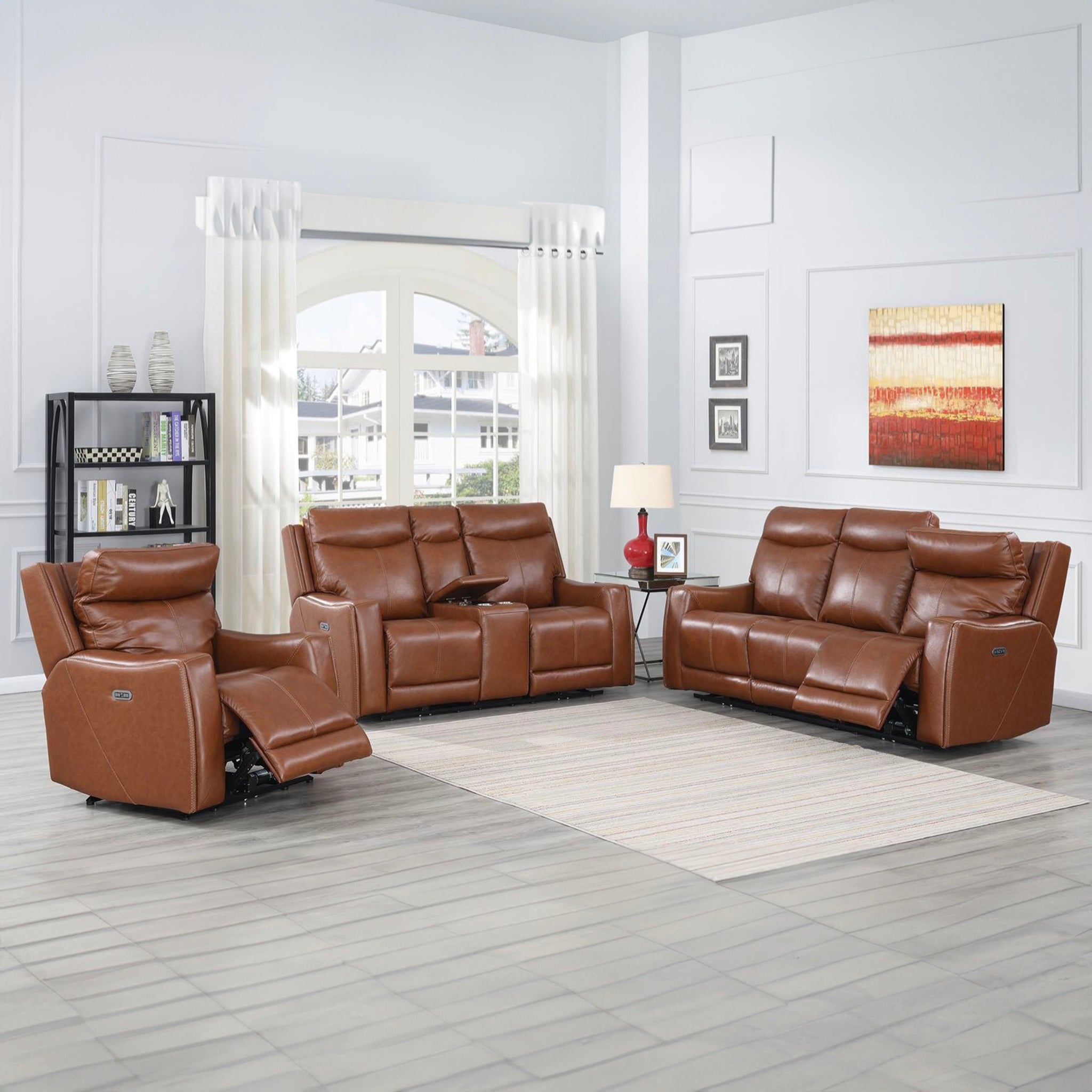 Natalia 3 Piece Living Room Set Dark Brown Dark Brown Wood