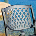 Cayman Arch Mesh I Chair Set Of 2 Black Aluminium