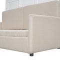 Queen Size Murphy Bed Wall Bed With Cushion, White Queen White Mdf Lvl