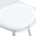 Modern Comfortable Cushioned Bar Chair With Metal