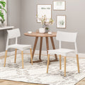 Plastic Dining Chair - White Polypropylene