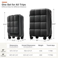 3 Piece Luggage Set With 20