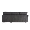 United We Win Furniture, Modular L Shaped Sofa, Modular Long Sofa With Reversible Chaise Lounge, Sofa Bed, Sleeper Sofa, Modular Sofa Combination With Storage Seats. Dark Grey Velvet 4 Seat