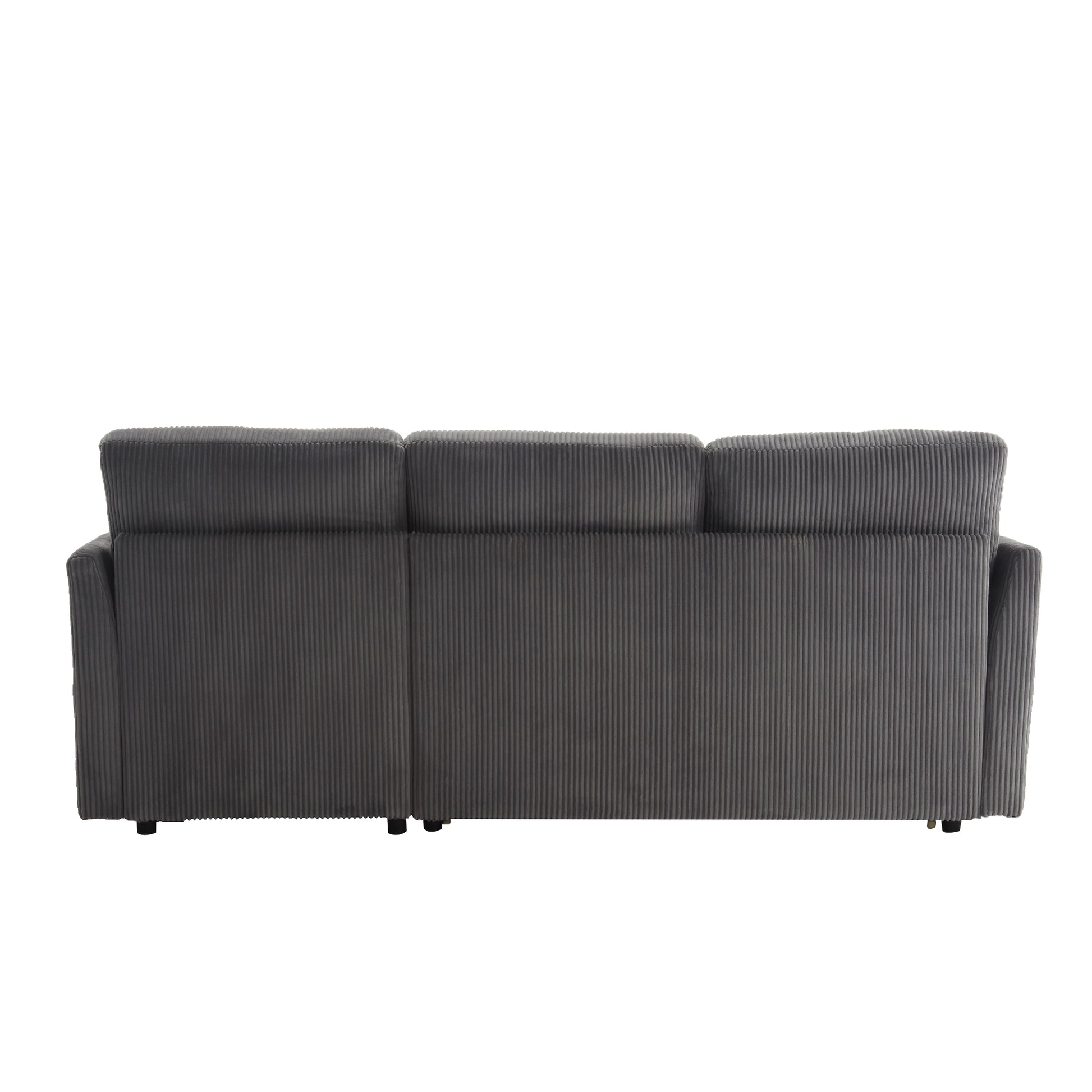 United We Win Furniture, Modular L Shaped Sofa, Modular Long Sofa With Reversible Chaise Lounge, Sofa Bed, Sleeper Sofa, Modular Sofa Combination With Storage Seats. Dark Grey Velvet 4 Seat
