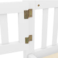 Twin Size Bed Floor Bed With Safety Guardrails And Door For Kids, White Old Sku:W158090683 Twin White Pine