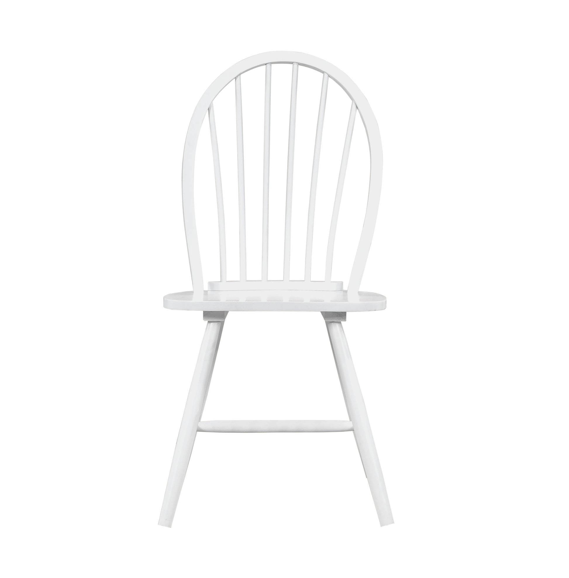 White Finish Side Chairs Set Of 2, Farmhouse Style Wooden Furniture Casual Dining Kitchen Traditional Windsor Back Chair White Dining Room Casual,Farmhouse Wingback Chair Wood