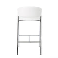 Modern Bar Stools Mp2 Set Of 2 Ivory Pu