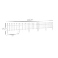 Outsunny Metal Decorative Garden Fence, 9.2' X 17.25