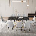 Large Modern Minimalist Rectangular Dining Table With 0.39 