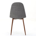 Dining Chair Light Grey Fabric