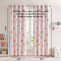 Rainbow With Metallic Printed Total Blackout Curtain Panel Only 1 Pc Panel Pink Polyester