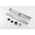 36 Inches Linear Shower Drain, Included Hair Strainer And Leveling Feet Brushed Nickel Stainless Steel