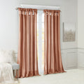 Twist Tab Lined Window Curtain Panel Only 1 Pc Panel Spice Polyester