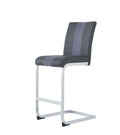 Altis Grey Bar Stools Kit Of 4 Gray Stainless Steel