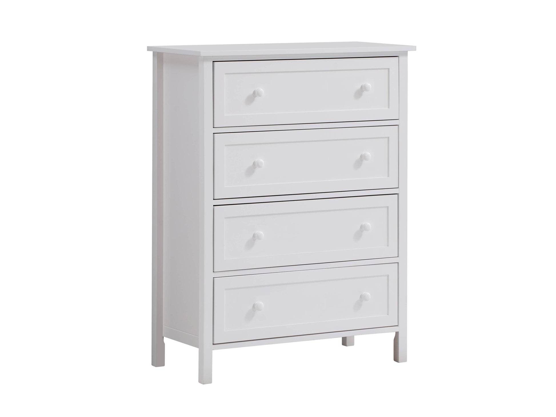 White 4 Drawer Chest White Bedroom Mdf Lvl