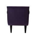 Alma Tufted Flared Arm Entryway Bench, Purple Velvet Purple Foam Velvet