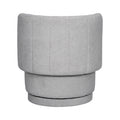 360 Degree Swivel Back Sofa Chair With Storage Space, Suitable For Bedroom And Living Room Gray Gray Boucle