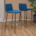 Barstool Blue Fabric