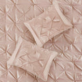 7 Piece Tufted Comforter Set Blush King King Blush Polyester