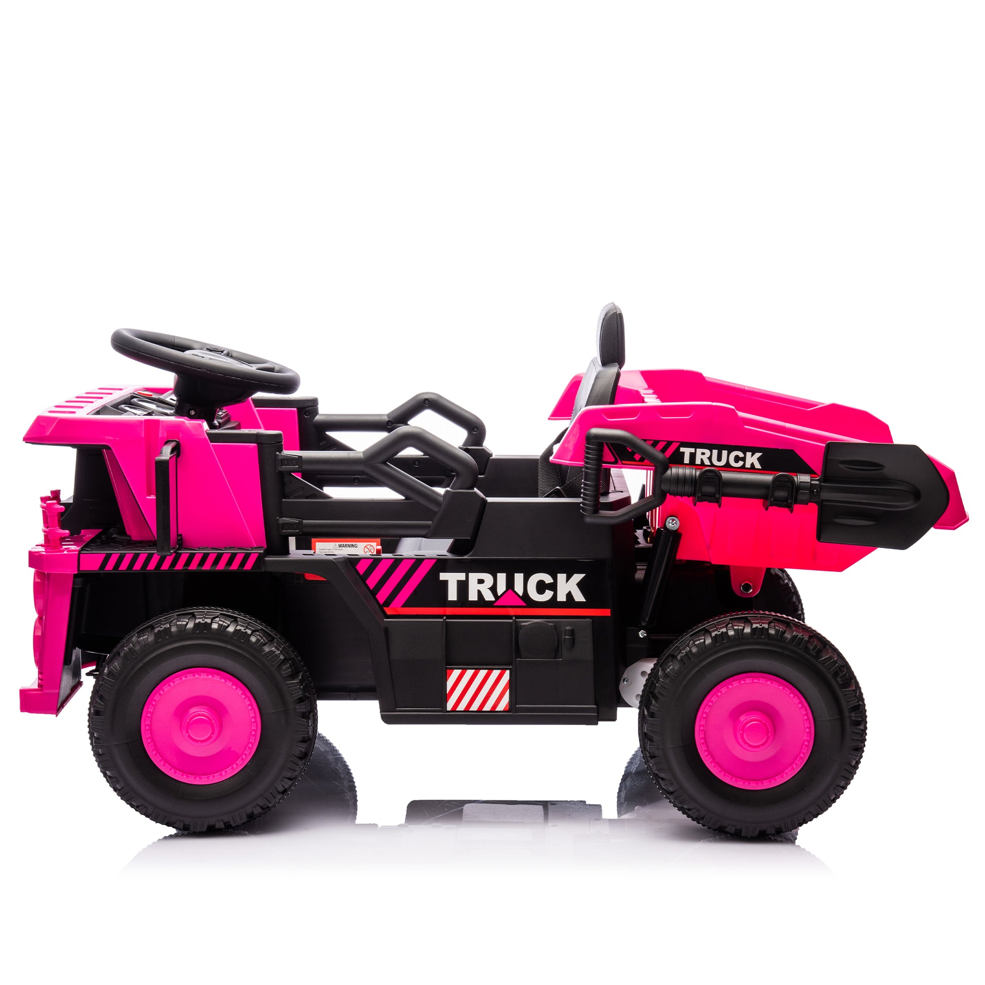 12V Kids Ride On Dump Truck W Parents Control,2Wd,Rear Wheel Suspension,Electric Dump Bed And Extra Shovel,Multimedia Function With Bluetooh And Music,Volume&Speed Adjustment,Led Light For Kids 3 5. Pink Polypropylene