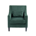 Coolmore Modern Accent Chair,Upholstered Armchair With Scooped Arms For Bedroom,Apartment,Studio,Office,Waiting Room Emerald Corduroy Emerald Foam Corduroy