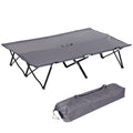 Outsunny 2 Person Folding Camping Cot For Adults, 50