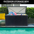 Out Door Metal Storage Box Store Medium Black Metal