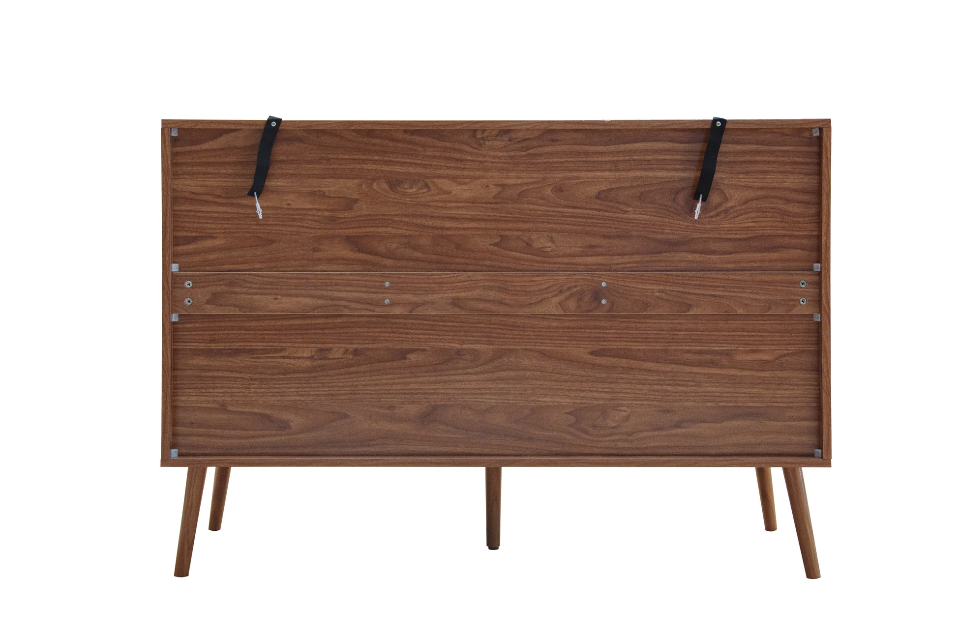 2 Door 3 Drawer Cabinet, Accent Storage Cabinet, Suitable For Living Room, Bedroom, Dining Room, Study Walnut Mdf