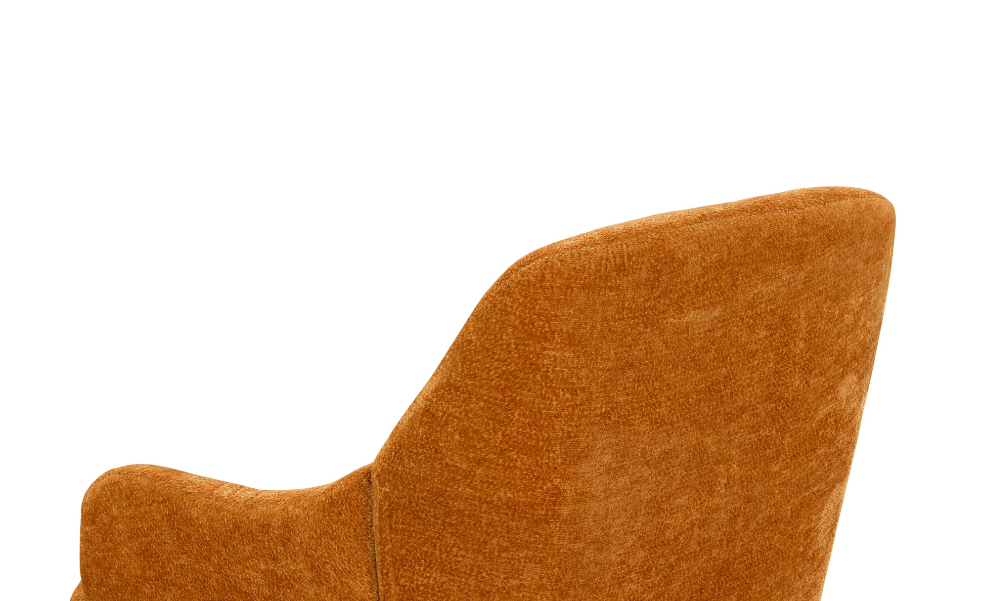 Chenille Armchair, Modern Style Accent Chair With Wood Legs, Comfy Design For Living Room, Bedroom, Office, Orange Orange Foam Wood Fabric