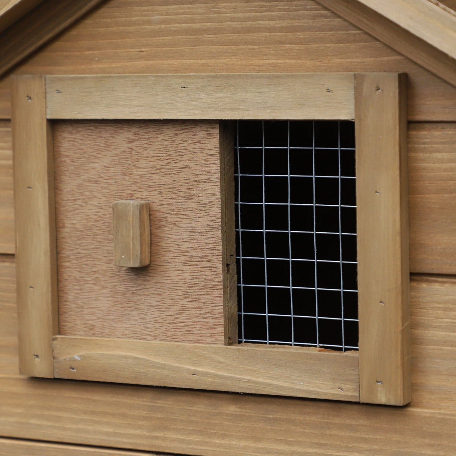 Pawhut 59" Small Wooden Chicken Coop Hen House Poultry Cage For Outdoor Backyard With 2 Doors, Nesting Box And Removable Tray, Natural Wood Natural Wood