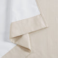 Basketweave Room Darkening Curtain Panel Pair 2 Pcs Window Panels Ivory Polyester