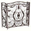 Waterbury Fireplace Screen Black Primary Living Space American Traditional Iron