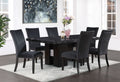 Jhoanna Dining Table Black Rubber Wood