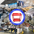 Tool Cart On Wheels, Heavy Duty Steel Utility Cart W Lockable Wheels, 400 Lbs Capacity Industrial Service Cart For Garage, Warehouse, Workshop Two Layer Bright Red Red Abs Steel Q235