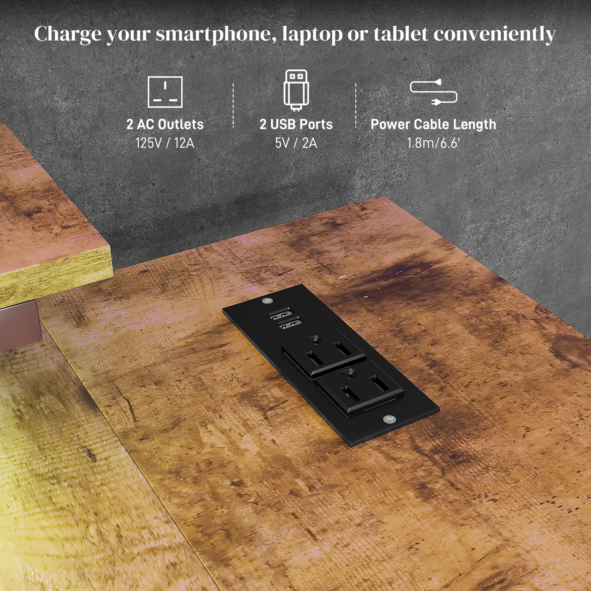 Homcom 42" L Shaped Desk With Led Lights, Power Outlet, Usb Charging Ports, Reversible L Shaped Computer Desk With Storage Shelves, Monitor Stand, Corner Gaming Desk For Home Office, Rustic Brown