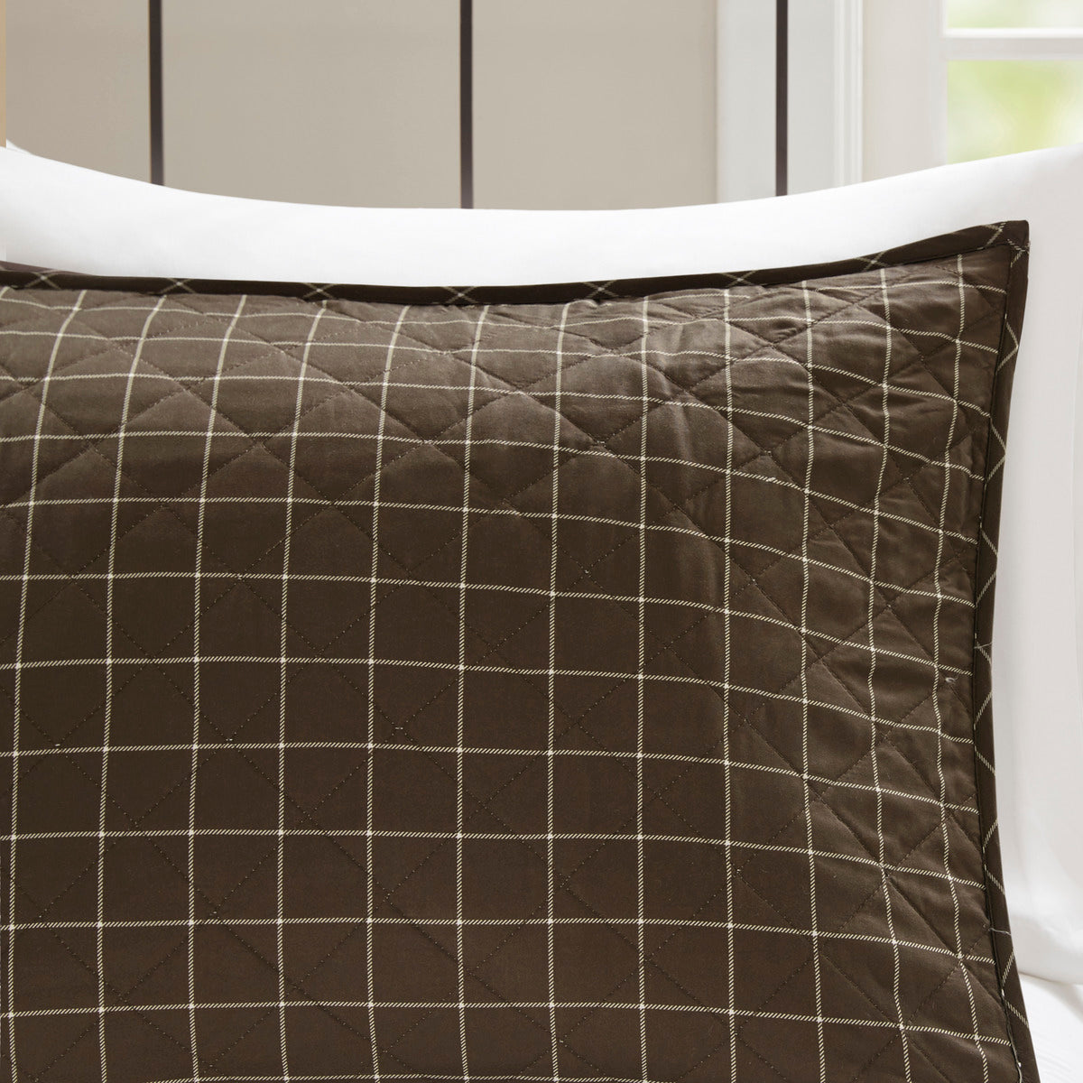 3 Piece Reversible Printed Quilt Set Black Brown King Cal King Black Brown Microfiber