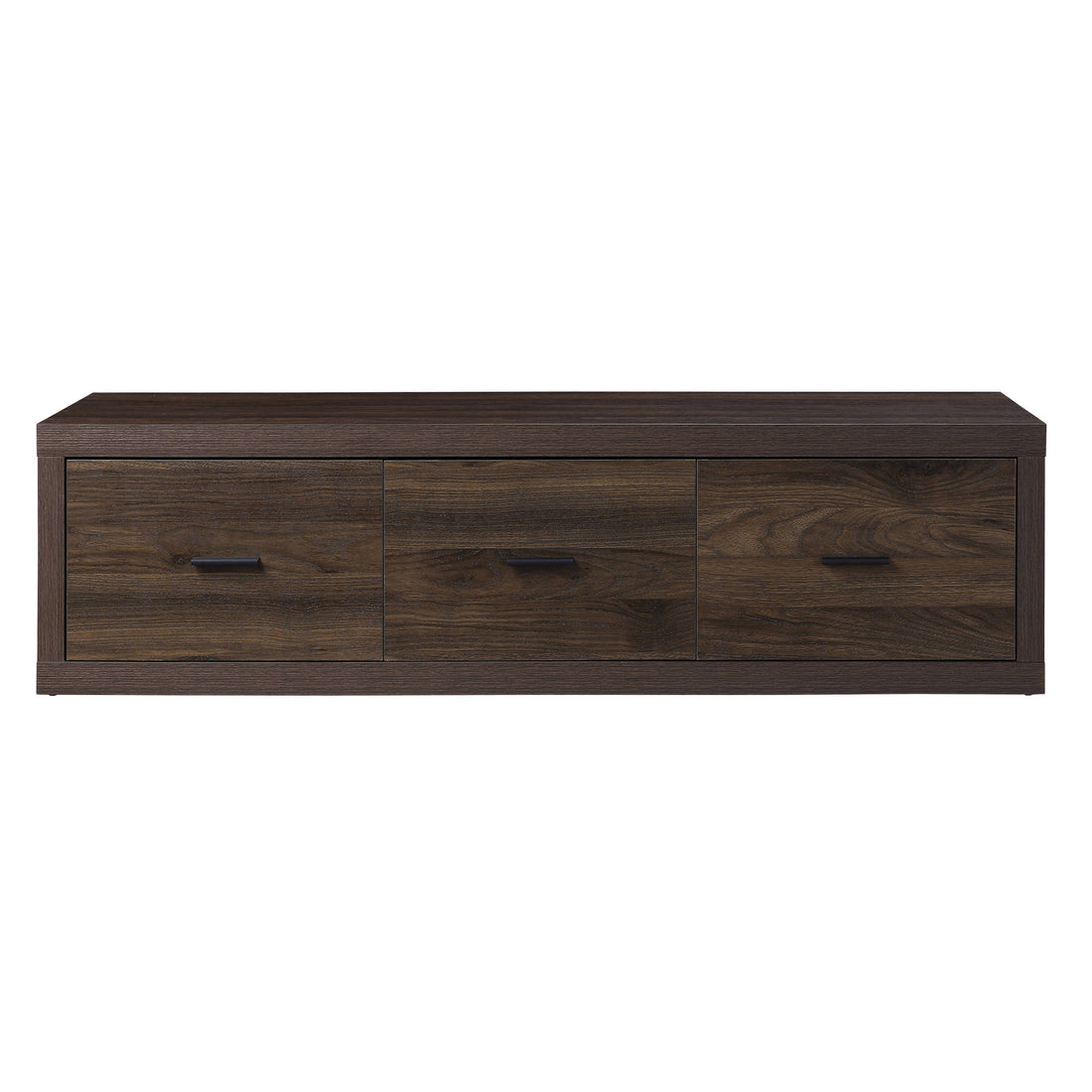 Walnut Tv Stand With 3 Drawers Walnut Primary Living Space 50 59 Inches Contemporary Wood