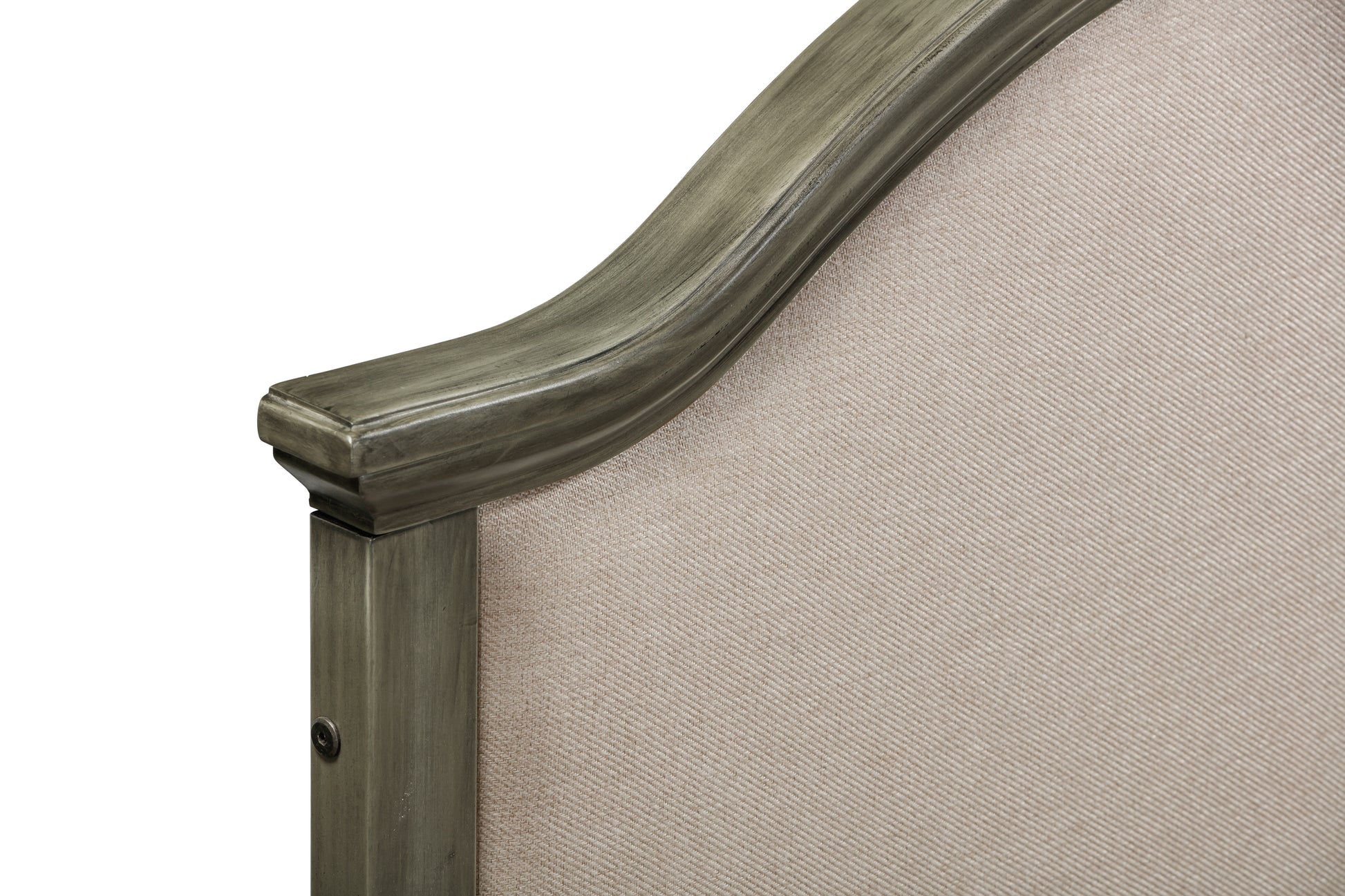 Twin Bed With Upholstered Headboard And Footboard, With Slats,Grey Twin Grey Bedroom American Design Pine