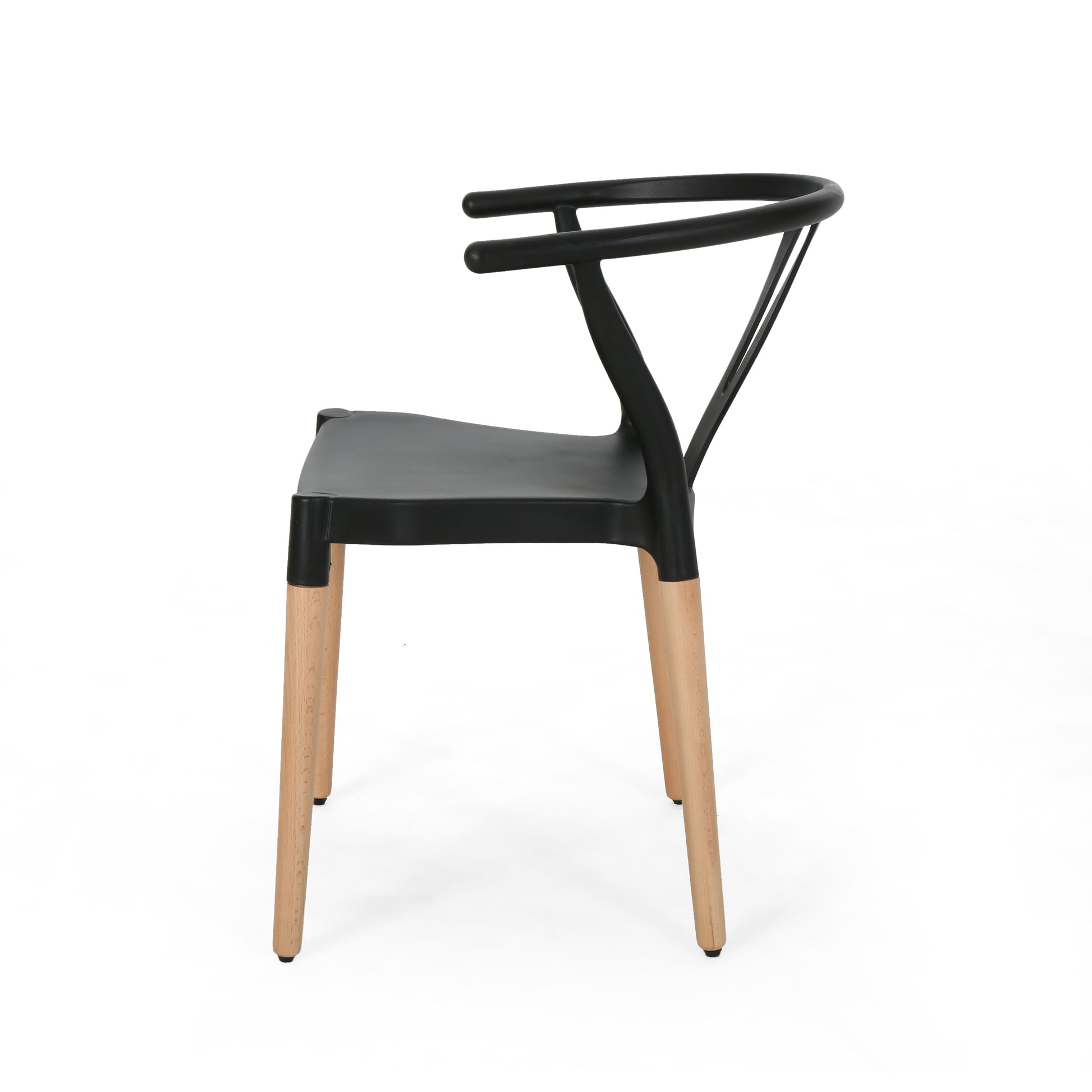 PLASTIC DINING CHAIR black-polypropylene