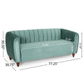 3 Seater Sofa Turquoise Velvet 3 Seat