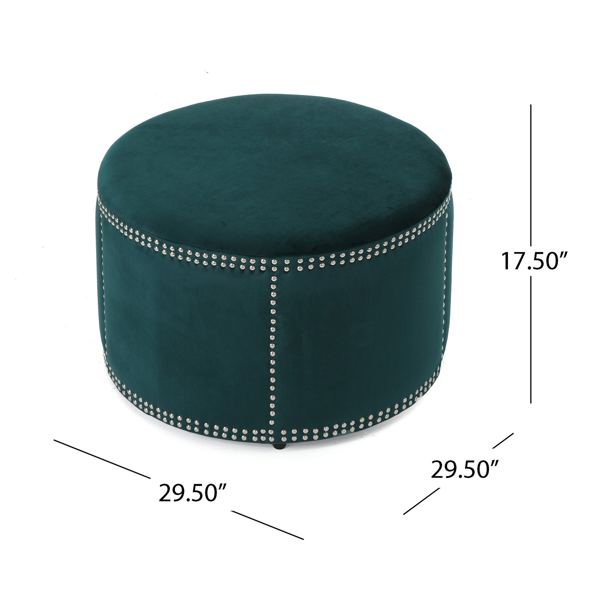 Ottoman Teal Velvet